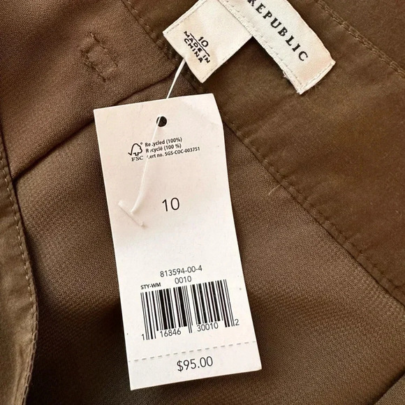 Banana Republic Olive Green Utility Mini Skirt NEW WITH TAGS - Picture 7 of 8